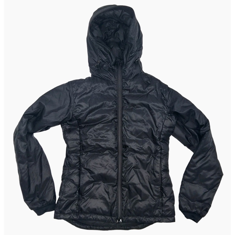 Canada Goose 5065L Puffer Jacket Womens Small Black Hooded Down Lightweight